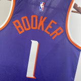 2023/24 Suns BOOKER #1 Purple NBA Jerseys