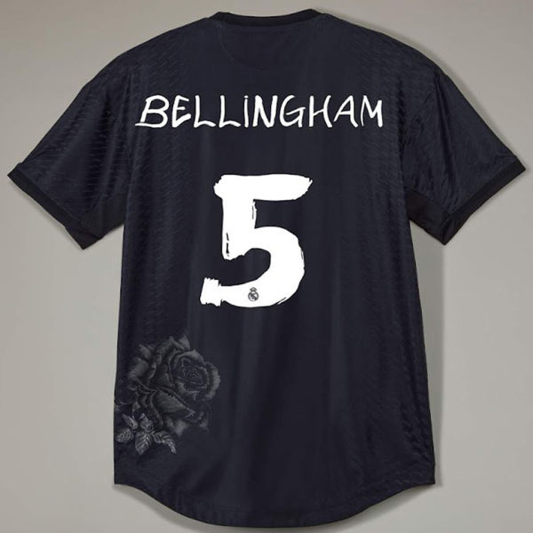 BELLINGHAM #5 RM x Y3 Black Fans Soccer Jersey 2024/25 黑色