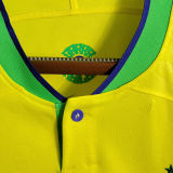 2022/23 Brazil Home Yellow Long Sleeve Jersey