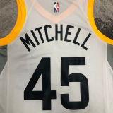 2023 Jazz MITCHELL #45 White NBA Jerseys