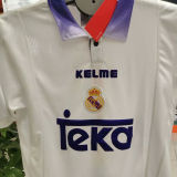 1997-1998 RM White Home Retro Soccer Jersey