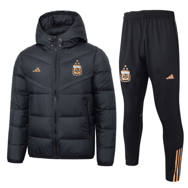 2024 Argentina Black Cotton Jacket （A Set）
