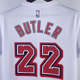 2023/24 Miami Heat BUTLER #22 White Training Short sleeve NBA