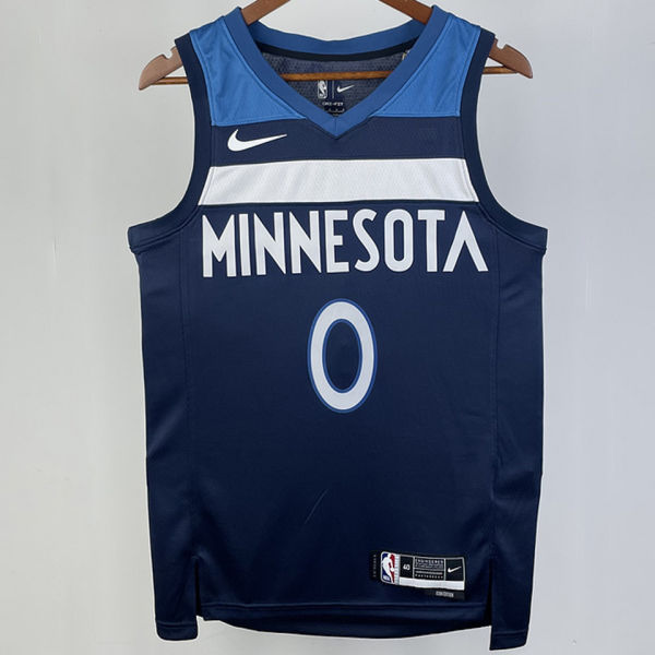 2023/24 Timberwolves RUSSELL #0 Sapphire Blue NBA Jerseys