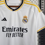 2023/24 RM Home 1:1 Quality Home White Fans Soccer Jersey