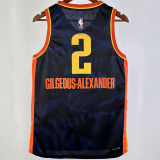 2023/24 KC Thunder GILGEOUS-ALEXANDER #2 Black City Edition NBA Jerseys