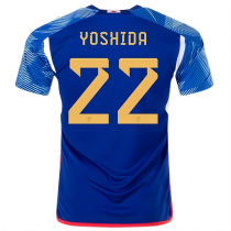 YOSHIDA #22 Japan 1:1 Home Blue Fans Jersey 2022/23