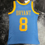 2001/02 Lakers BRYANT #8 Blue Retro NBA Jerseys 热压
