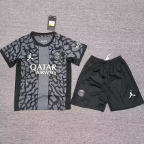 2023/24 PSG Third Black Kids Soccer Jersey