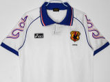 1998 Japan Away White Retro Soccer Jersey