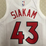 Toronto Raptors SIAKAM #43 White Home NBA Jerseys
