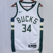 2023/24 Bucks ANTETOKOUNMPOL #34 White NBA Jerseys