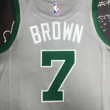 Celtics BROWN #7 Grey NBA Jerseys