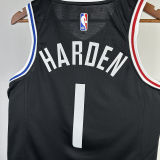 2023/24 Clippers HARDEN #1 Black NBA Jerseys