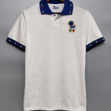1994 Italy Away White Retro Soccer Jersey