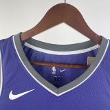 2023/24 Kings FOX #5 purple NBA Jerseys 热压