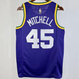 2023/24 Jazz MITCHELL #45 Purple Retro NBA Jerseys