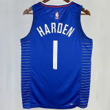 2023/24 Clippers HARDEN #1 Blue NBA Jerseys