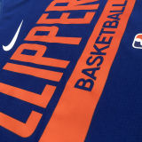 2023/24 Clippers Blue Training Tank Top NBA Jerseys
