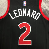 2023 Toronto Raptors LEONARD #2 Black NBA Jerseys