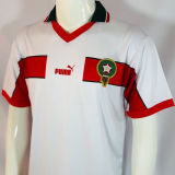 1998 Morocco White Retro Soccer Jersey