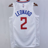 2023/24 Clippers LEONARD #2 White NBA Jerseys