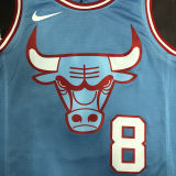 Bulls LAVINE #8 Blue NBA Jerseys