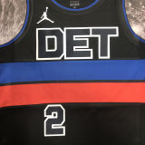 Pistons CUNNINGHAM #2 Black NBA Jerseys