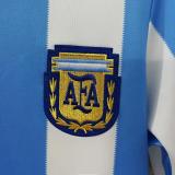 1986 Argentina Home Retro Soccer Jersey