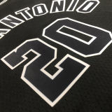 Spurs GINOBILI #20 Black NBA Jerseys
