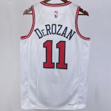 2023/24 Bulls DEROZAN #11 White NBA Jerseys 热压