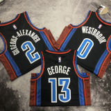 2023/24 KC Thunder WESTBROOK #0 Black City Edition NBA Jerseys