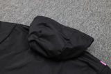 2024 AC Black Hoody Zipper Jacket Windbreaker