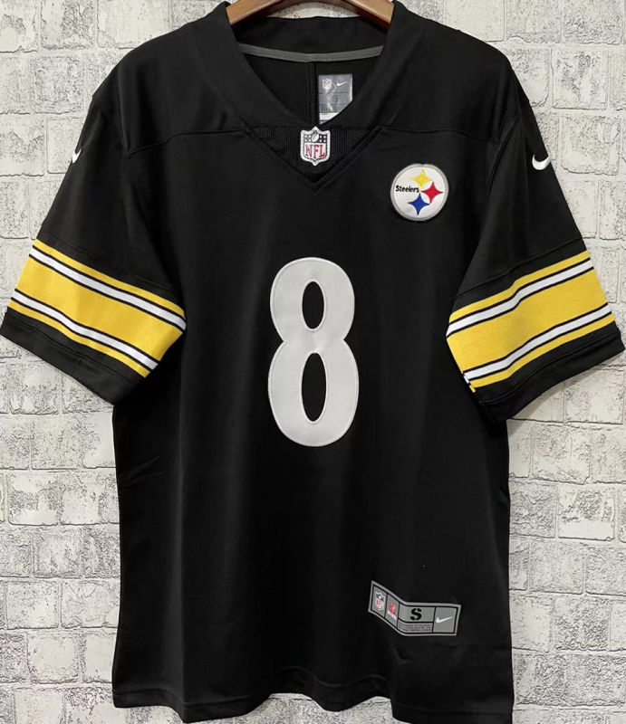 Men's Pittsburgh Steelers PICKETT #8 Black NFL Jersey