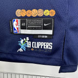 2023/24 Clippers GEORGE #13 Sapphire Blue City Edition NBA Jerseys