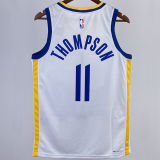 2023/24 Warriors THOMPSON #11 White NBA Jerseys