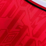 1992/94 M Utd Home Red Retro Long Sleeve Soccer Jersey