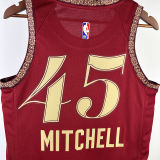 2023/24 Cleveland MITCHELL #45 Red City Edition NBA Jerseys