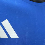 2024 Italy Home Blue Player Version Long Sleeve Jersey