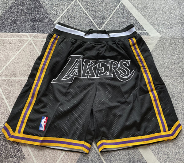 Lakers Black Four Bags NBA Pants