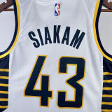 2023/24 Pacers SIAKAM #43 White NBA Jerseys