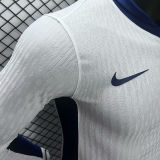 2024/25 England Home White Player Version Long Sleeve Jersey