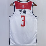2023/24 Wizards BEAL #3 White Home NBA Jerseys