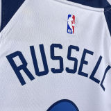 2023/24 Timberwolves RUSSELL #0 White NBA Jerseys
