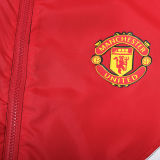 2023/24 M Utd Red Black Windbreaker