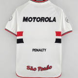 2000 Sao Paulo Home White Retro Soccer Jersey