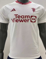 2023/24 M Utd Third White Player Version Soccer Jersey 白色三边