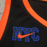 2023 NY Knicks ROSE #4 Black City Edition NBA Jerseys