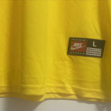 1998 Brazil Home Yellow Retro Long Sleeve Jersey (No small fonts on the chest)