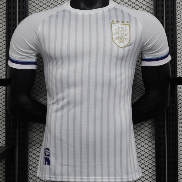 2024/25 Uruguay Away White Player Version Soccer Jersey 乌拉圭